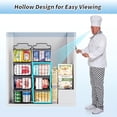 thumbnail image 3 of LEEYNEER 6pcs Stackable Freezer Organizer Bins with Handles - 14.6” x 7.1” x 5.2” - BPA-Free Metal  Shatterproof & Easy-View Design for Deep Freezer Organization  Perfect for Meat  Vegeta, 3 of 5