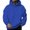 Blue1, variant on LUOGENLI Hoodies for Men Zip up Navy Blue Male Fashion Casual Letter Part Print Hooded Pullover Long Sleeve Drawstring Hooded Sweater Tops Hoodies for Men Cotton Full Zip Coffee Size XL