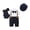 Navy, variant on Infant Newborn Baby Boys Jumpsuit Set 3M 6M 9M 12M 18M 24M Gentleman Short Sleeve Romper + Gilet + Hat Summer Outfit