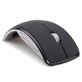 thumbnail image 1 of 2.4ghz Wireless Foldable Folding Arc Optical Mouse for Microsoft Laptop Notebook - Black, 1 of 9