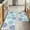 Cyan, variant on Anti-Fatigue Kitchen Mat Set – Massage-Texture Comfort Rugs, Stress-Relief Standing Mats for Kitchen & Laundry Room, Soft Polyester Surface with Non-Slip TPR Backing