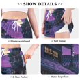 thumbnail image 6 of FORMRS Womens Swim Shorts Mesh Liner Quick Dry Casual Beach Board Bottom with Pockets, Sizes S-2XL, Purple Street, 6 of 9