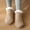 Khaki, variant on Blczomt Black Socks for Women Non Slip Ankle Fuzzy Sock Slipper Lounge Casual Socks for Women