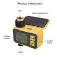 thumbnail image 3 of Irrigation Timer, Type C Charging Port G3/4 G1/2 Inlet Watering Timer Automatic with Rain Sensor for Courtyard, 3 of 7