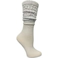 thumbnail image 3 of Yacht & Smith Womens Cotton Slouch Ankle Socks, Womans Knee High Boot Socks, 9-11 (60 Pairs White), 3 of 4