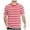 Red, variant on oqasdz Mens T Shirts Color Blocked Striped Striped Trendy Trade Business Sports Round Neck Short Sleeve T Shirt Casual Comfort Soft Daily Wear