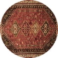thumbnail image 1 of Ahgly Company Indoor Round Persian Brown Traditional Area Rugs, 6' Round, 1 of 4