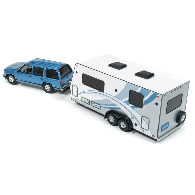 1997 Chevrolet Tahoe Blue w/ Camper Trailer Limited Edition to