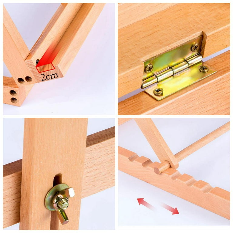 wooden adjustable desk easel stand