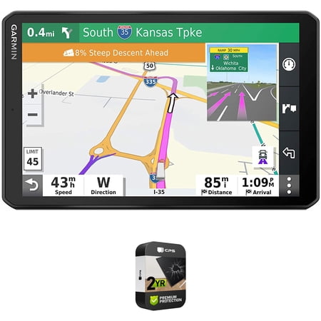 Garmin 010-02313-00 dezl OTR700 7" GPS Truck Navigator Bundle with 2 Year Extended Accidental Repair Plan