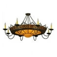 thumbnail image 2 of Meyda Tiffany 132183 Stanley 8 Light 46" Wide Semi-Flush Ceiling Fixture - Bronze, 2 of 2