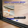 thumbnail image 3 of Hard Bristle Crevice Cleaning Brush with Spray Bottle, Grout Cleaner Tool with Stiff Bristles for Tight Spaces, Gap Cleaning Brush for Toilet, Bathroom, Kitchen Surfaces (2, Blue), 3 of 10