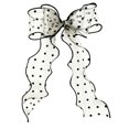 thumbnail image 2 of French Silky Bow Curtain Tiebacks, Lace Ribbon Curtain Ties and No-Drill Holdbacks for Sheer Drapes, Bedrooms, Nurseries, Canopies and Wedding Decor, 2 of 6