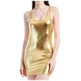thumbnail image 1 of Tops de Manga Corta para las Mujeres Ajuste Suelto Cuello Redondo sin Manga Correa Suelta sin Tirantes Tras Expuesto sin Espalda Vestido de Moda Trajes de Cuerpo para las Mujeres de Manga Corta, 1 of 7