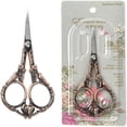 thumbnail image 1 of HLONK 1Set 4.7Inch Stainless Steel Sewing Scissors Butterfly Pattern Pointed Tip Rainbow Color, 1 of 9