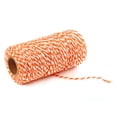 thumbnail image 1 of Inteprter Cuerda de algodón de colores para panaderos, artesanías rústicas, accesorios hechos a mano, cuerda de algodón, cordón de algodón Tela de costura y artesanía naranja + blanco Inteprter JJ20169-05, 1 of 1