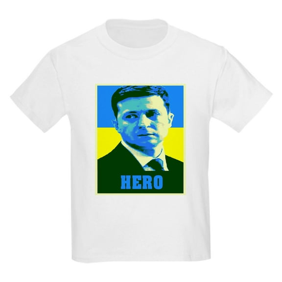 CafePress - Ukrainian President Zelenskyy Ukraine Flag T Shirt - Light T-Shirt Kids XS-XL