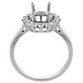 thumbnail image 2 of 14K White Gold Diamond Natural Aquamarine Engagement Ring Oval 10x8mm, size 10, 2 of 3