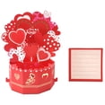 thumbnail image 5 of Valentines Day Card,Valentine's Day Heart Pop Up Card,Paper Wonder 3D Card,1PCS, 5 of 9
