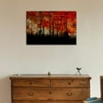 thumbnail image 2 of wall26 - Canvas Wall Art - Abstract Landscape with Black Trees Under Red Sky - Gallery Wrap Modern Home Art | Ready to Hang - 16x24 inches, 2 of 3