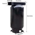 thumbnail image 2 of HPDMC 80 Gallon Industrial Vertical Air Compressor Receiver Tank, 200 PSI Max, ASME Certified, Heavy Duty Steel Storage Tank with Universal Motor Mount Platform, 2 of 9