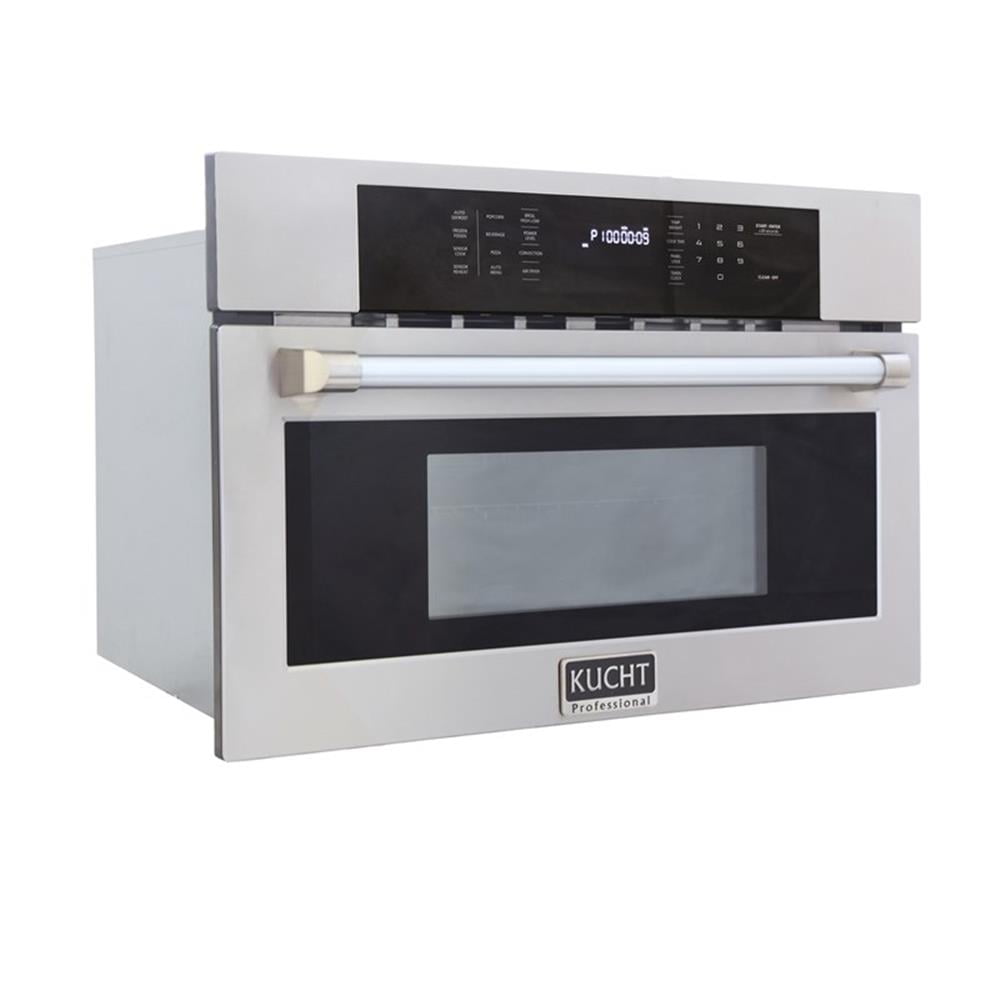 Pemberly Row Stainless Steel Air Fryer & Convection Built In Microwave
