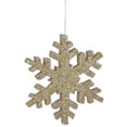 thumbnail image 1 of Vickerman 30" Champagne Glitter Snowflake Christmas Ornament, 1 of 3