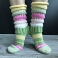 thumbnail image 5 of Penkiiy Middle Socks for Men Women's And Men's Knit New Strange And Interesting Socks Net Popular Socks Green Socks, 5 of 6
