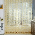 thumbnail image 1 of POINTERTECK Vintage Style Lace Floral Net Voile Curtain Panel Slot Top Home Decor, 1 of 5