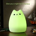 thumbnail image 3 of Lindo colorido silicona mascota gatito mascota Control remoto noche luz luminosa JM, 3 of 5