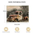 thumbnail image 2 of BCIIG  Rusty Truck Canvas Wall Art - Vintage Blue Car Pictures Living Room Decor - Country Style Artwork unFramed Posters Paintings 20''x16'', 2 of 5