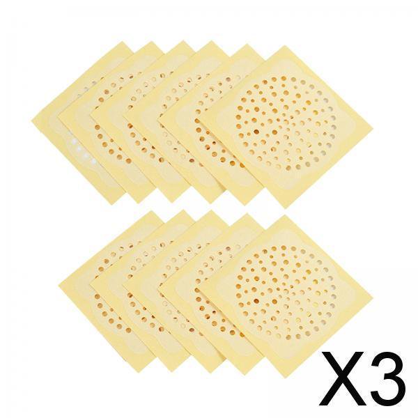 3x Cubierta de Desagüe Del Fregadero Colador de Desagüe de Ducha Antiobstrucción Colador de Suelo Desechable Almohadilla de Filtro Cubierta de Drenaje 3 piezas