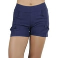 thumbnail image 4 of ToBeInStyle Women's Cotton-Blend Stretch Shorts, 4 of 5