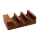 thumbnail image 3 of Soporte de madera para tacos de sushi, soporte para rollos de sushi, decoración decorativa, 3 rejillas para servir Marrón profundo, 3 of 9