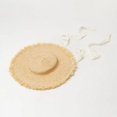 thumbnail image 4 of Cinta de encaje de hierba de rafia hecha a mano, gorra de Sol de diseño británico para vacaciones, sombrero de ocio para niños y niñas, 202004-HH6028, 4 of 4