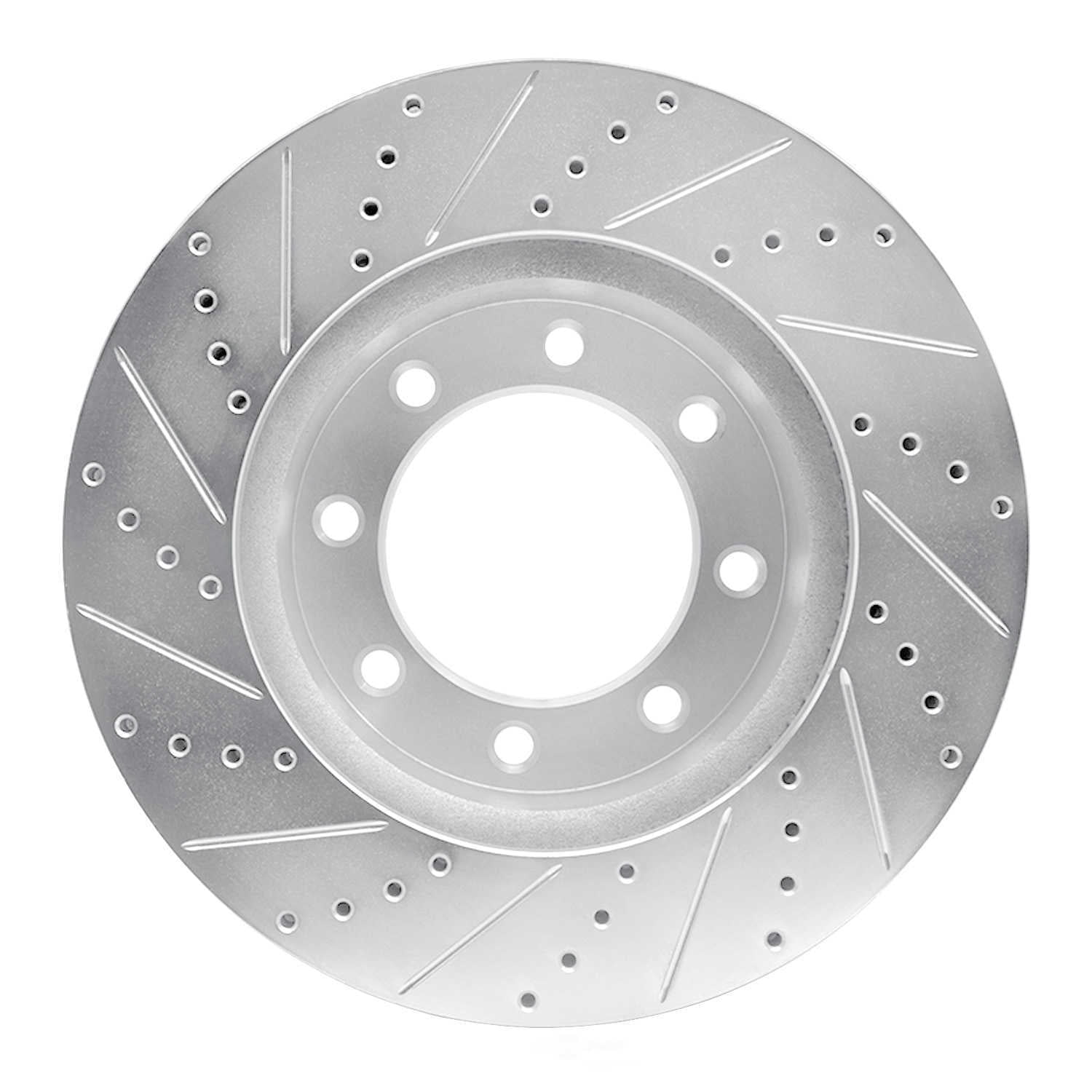 Dynamic Friction Company 631-54223R DFC Brake Rotor - Drilled And Slotted - Silver