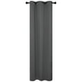 thumbnail image 3 of ZOPZO Blackout Curtain for Indoor Use, Noise Reducing, Dark Gray, 42W x 84L Inch, Room Darkening Thermal Insulated Curtain, 1 Panel, 3 of 7
