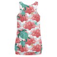 thumbnail image 3 of Camisolas de cuello redondo sin mangas con estampado sexy para mujer Blusa plisada de tubo ahuecado Pompotops  lopia987773, 3 of 3