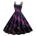 thumbnail image 3 of WILLBEST Vestidos de Mujer Vestido Sexy con Estampado de Moda para Mujer Vestido Largo Informal con Vuelo Grande Chica, 3 of 3