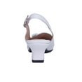 thumbnail image 4 of PEERAGE Cheryl 2 Women's Wide Width Slingback Leather Dress Shoes WHITE 7.5, 4 of 6