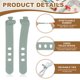 thumbnail image 3 of Uxcell 20Pcs Correas de Silicona para Cables, Correa de Cuerda Reutilizable con 3 Orificios, Ajustable, Multiusos para Cables de Hogar y Oficina, 3 of 7