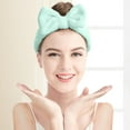 thumbnail image 4 of Gymayou Spa Headbands Makeup Bow Headband For Washing Face skincare headbands for women Mint Green, 4 of 4