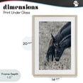 thumbnail image 4 of Stupell Industries Rustic Lodge New Graze Horses in Meadow Birch Framed Print Under Glass, 14 x 20, by Nathan Larson, 4 of 8