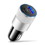Cameland Usb Car Charger Usb+Pd Type-C 15W Car Charger Charging Adapter For S22
