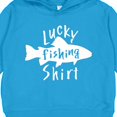 thumbnail image 3 of Inktastic Lucky Fishing Shirt Fish Toddler Hoodie, 3 of 4