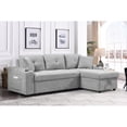 thumbnail image 6 of Grey fabric foam - double side armrest pockets - living room and apartment - handy storage, 6 of 6