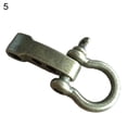 thumbnail image 1 of Anchor Shackle, D Shape Paracord Bracelet Shackle Stainless Steel Rope Adjustable Buckle for Paracord Bracelets Clasps Outdoor Rope Survival, 1 of 8