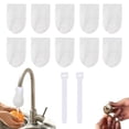 thumbnail image 1 of Faucet Filter Bag Sand Sediments Trap, High-Density Non-Woven Sediment Rust Impurities Filter Sleeve Anti-Splash Soft Water Stream Pouch, White, JKODE, 1 of 6