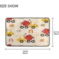 thumbnail image 2 of Cute Rainbow Loader Truck Doormats Bathroom Floor Mat Lightweight Non-Slip Area Rugs Entrance Front Door Rug for Outdoor Garden Kitchen Bedroom 23.6" x 15.7", 2 of 7