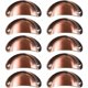 thumbnail image 1 of 10x Tirador de concha vintage para cajón, armario, muebles de cocina, pomo de puerta de armario retro de hierro curvo de 8,2 cm x 3,5 cm, pomo de puerta de metal para decoración de muebles de armario, 1 of 4